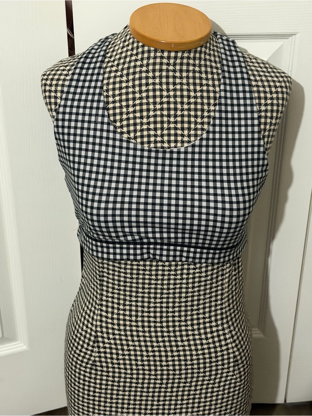 Glyder Black and White Checkered Bra